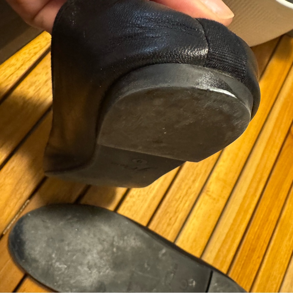 J.Crew black leather ballet flats - Picture 7 of 7